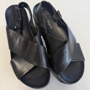 Robert Clergerie Platform Sandals Lambskin Leather Sz 37 Barely Worn